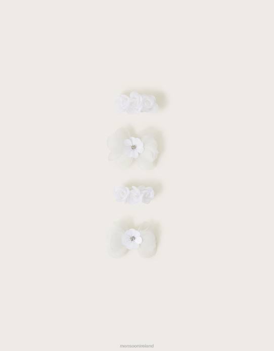 Monsoon Girl Bridesmaid Hair Clips 4 Pack 2Z2N2571 Accessory Fashion