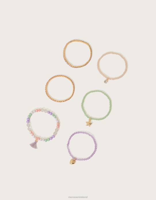 Monsoon Girl Bohemian Beaded Bracelets 6 Pack 2Z2N2585 Accessory Fashion