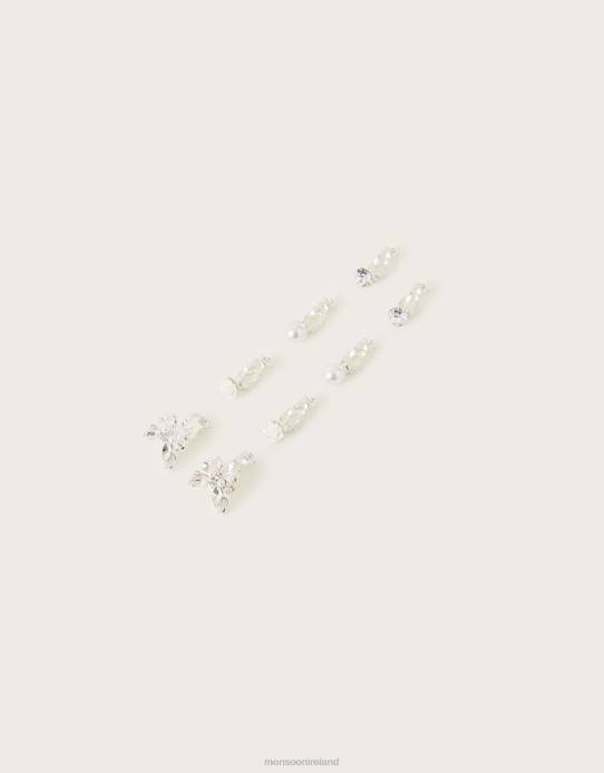 Monsoon Girl Bridesmaid Clip-On Earrings 4 Pack 2Z2N2745 Accessory Stylish