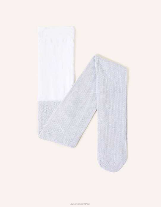 Monsoon Girl Annette Sparkle Tights 2Z2N2717 Accessory White