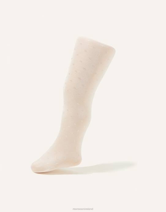 Monsoon Girl Baby Bridal Spot Tights 2Z2N2681 Accessory Ivory