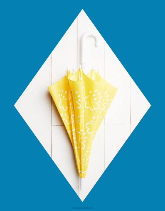 Monsoon Children Grass and Air Colour-Revealing Umbrella 2Z2N2478 Accessory Yellow