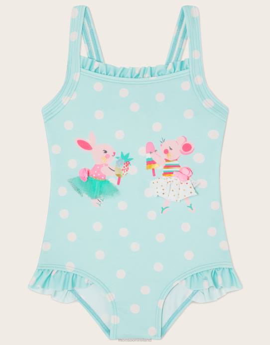 Monsoon Children Baby Animal Holiday Swimsuit 2Z2N2119 Clothing Blue (Turquoise)