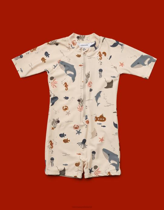 Monsoon Children Liewood Max Sea Creature Jumpsuit 2Z2N2291 Clothing Camel (Beige)