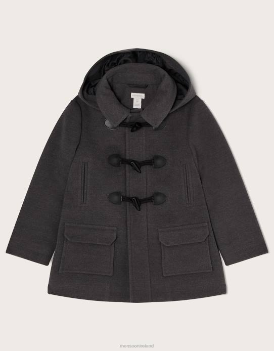 Monsoon Boy Duffle Coat 2Z2N2252 Clothing Grey