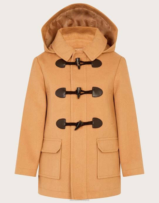 Monsoon Boy Hooded Duffle Coat 2Z2N2214 Clothing Camel