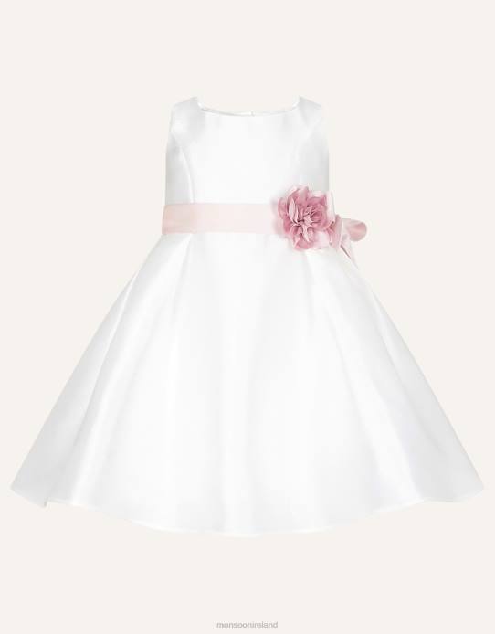 Monsoon Girl Baby Audrey Duchess Twill Dress 2Z2N2138 Clothing Ivory