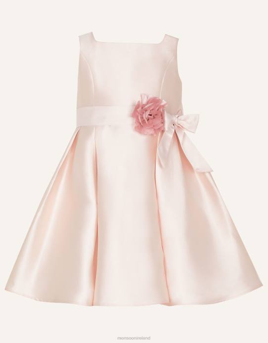 Monsoon Girl Baby Audrey Duchess Twill Dress 2Z2N2185 Clothing Pink
