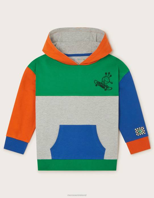 Monsoon Boy Colour Block Hoodie 2Z2N2207 Clothing Multi