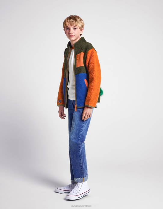 Monsoon Boy Colourblock Borg Fleece 2Z2N2194 Clothing Multi