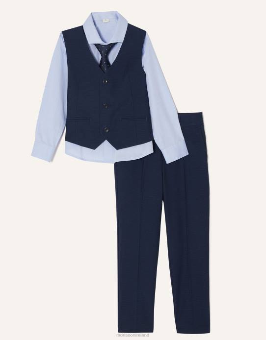 Monsoon Boy Adam Four-Piece Suit 2Z2N2270 Clothing Blue (Navy)