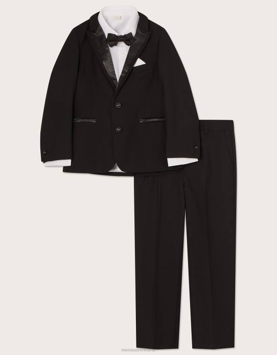 Monsoon Boy Benjamin Tuxedo Suit Set 2Z2N1969 Clothing Black