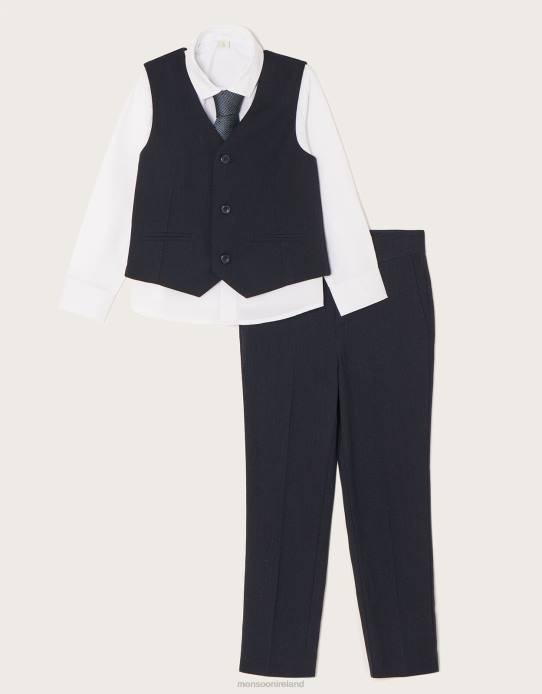 Monsoon Boy Callum Four-Piece Suit 2Z2N2257 Clothing Blue (Navy)