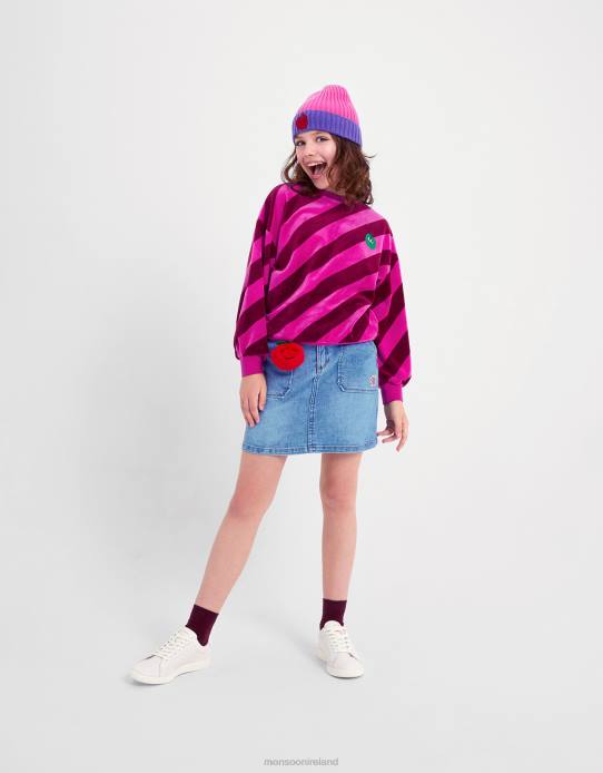 Monsoon Girl Denim Mini Skirt 2Z2N1674 Clothing Blue