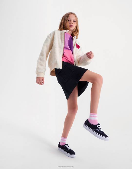 Monsoon Girl Denim Mini Skirt 2Z2N1684 Clothing Black