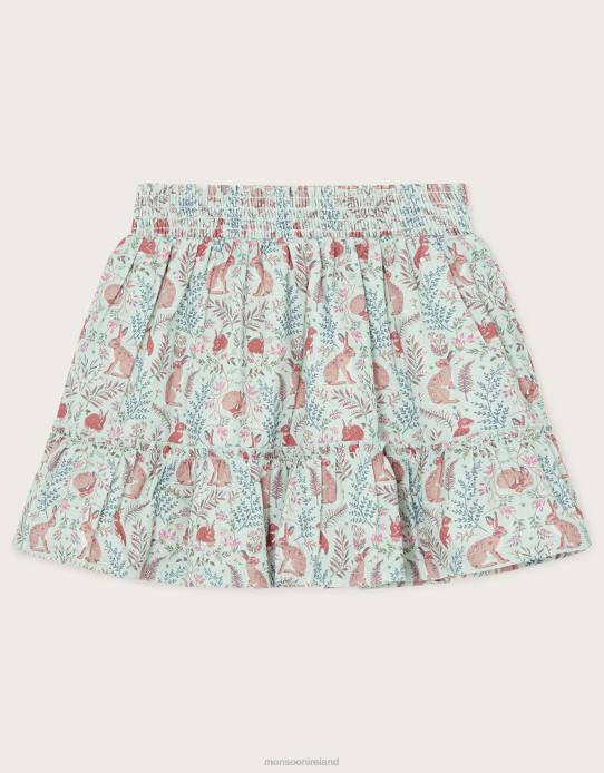Monsoon Girl Hare Skirt WWF-UK Collaboration 2Z2N1750 Clothing Green