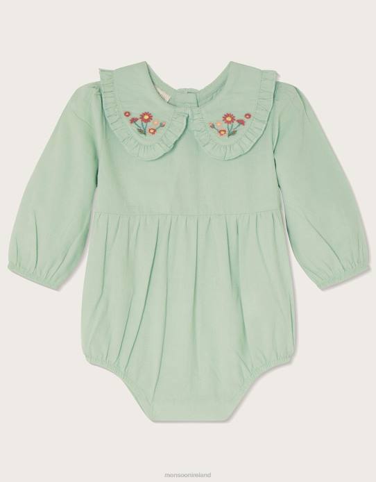 Monsoon Children Newborn Cord Romper 2Z2N2168 Clothing Green