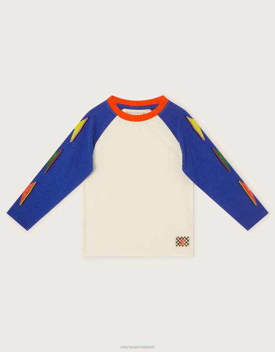 Monsoon Boy Lightning Bolt T-Shirt 2Z2N2204 Clothing Ivory