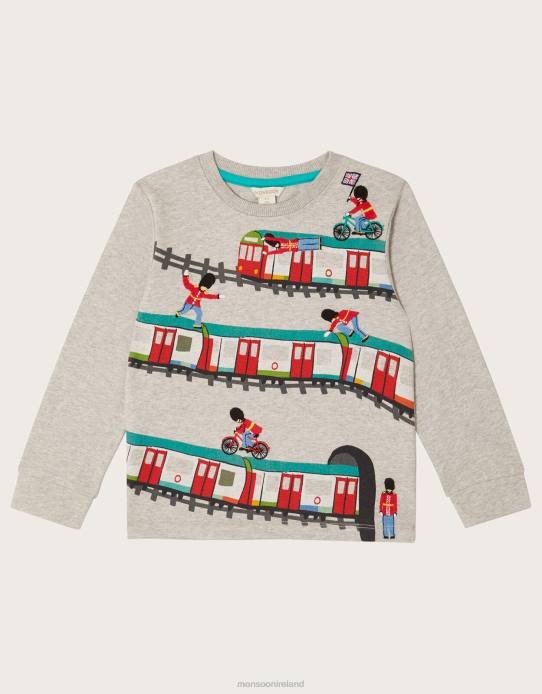 Monsoon Boy London Tube Sweater 2Z2N2248 Clothing Grey