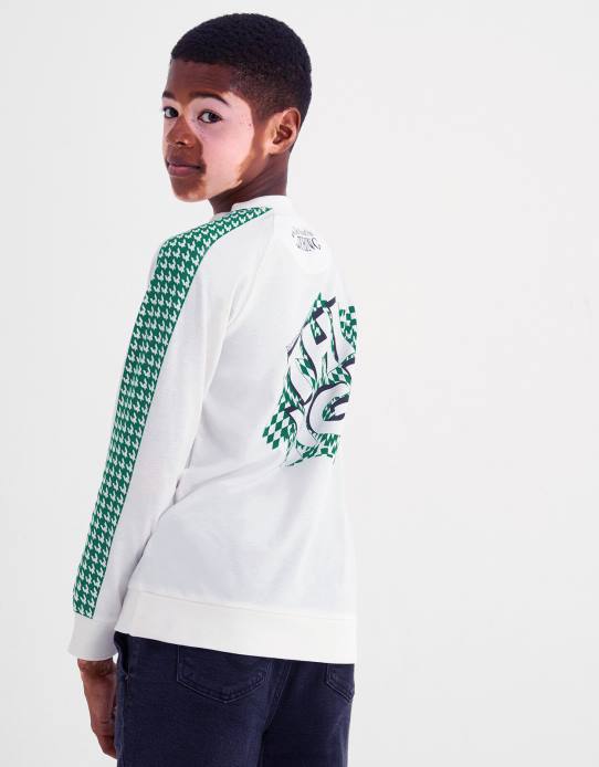 Monsoon Boy Long Sleeve Slogan T-Shirt 2Z2N2202 Clothing Ivory