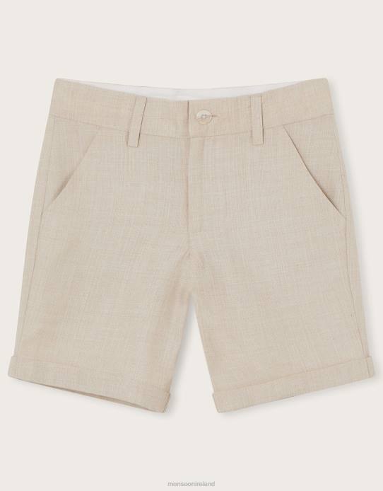 Monsoon Boy Smart Shorts 2Z2N2753 Clothing Natural (Stone)