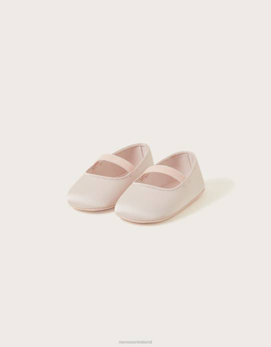 Monsoon Children Baby Sadie Satin Booties 2Z2N2314 Footwear Pink