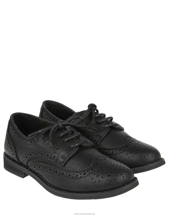 Monsoon Boy Brogue Shoes Black 2Z2N2407 Footwear Black