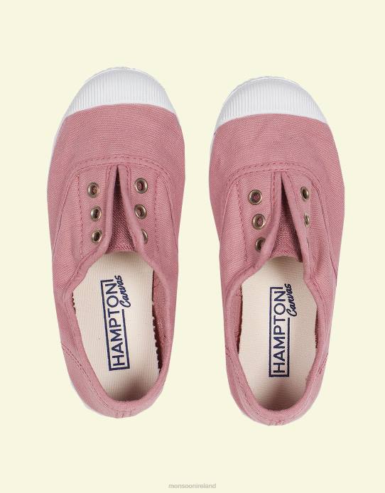 Monsoon Children Hampton Canvas Plum Plimsolls Pink 2Z2N2809 Footwear Pink (Dusky Pink)