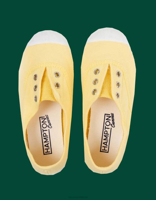 Monsoon Children Hampton Canvas Plum Plimsolls Yellow 2Z2N2401 Footwear Yellow (Lemon)