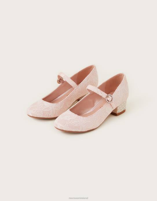 Monsoon Children Lace Flower Heels 2Z2N2758 Footwear Pink