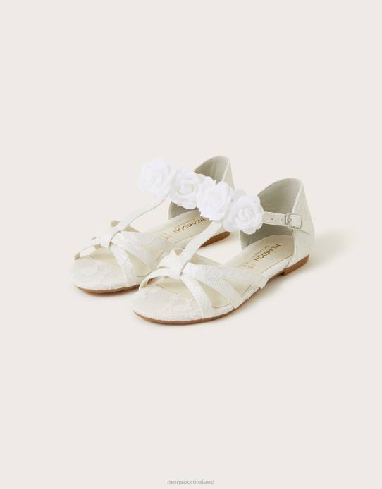 Monsoon Girl Bridal Corsage Sandals 2Z2N2756 Footwear Ivory