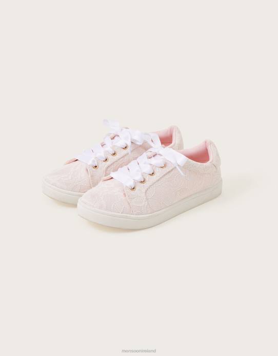 Monsoon Girl Bridal Trainers 2Z2N1881 Footwear Pink