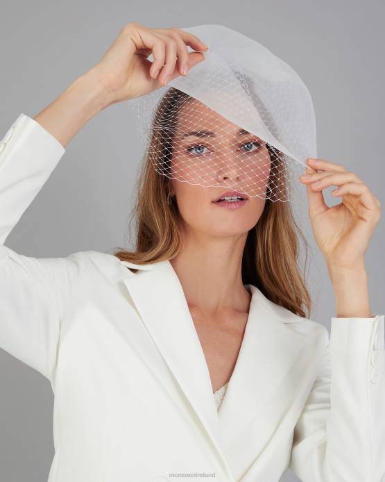 Monsoon Women Bridal Net Veil Clip 2Z2N1292 Accessory Hot