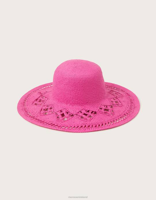 Monsoon Women Straw Packable Hat 2Z2N1253 Accessory Fashion