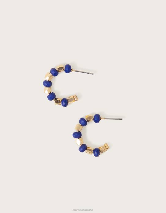 Monsoon Women Beaded Hoop Earrings 2Z2N1261 Accessory Fashion