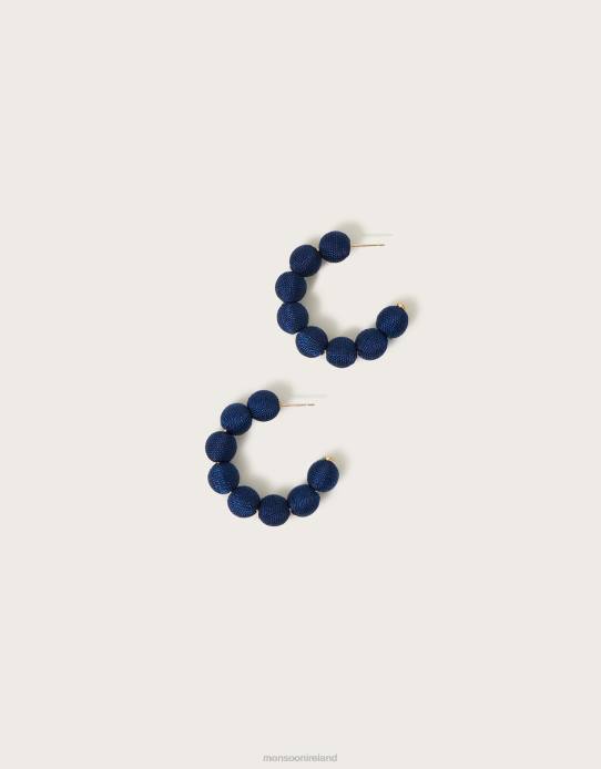 Monsoon Women Bobble Hoop Earrings 2Z2N1264 Accessory Fashion