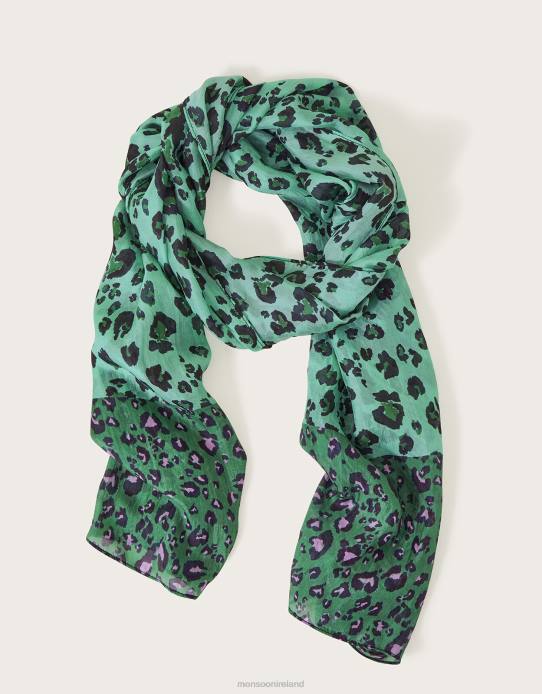Monsoon Women Animal Print Silk Scarf 2Z2N1203 Accessory Stylish
