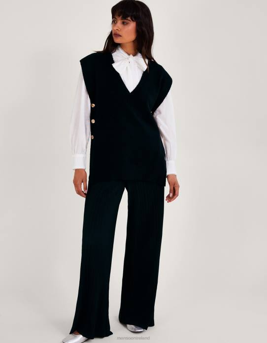 Monsoon Women Billie Button Side Tabard 2Z2N38 Clothing Black