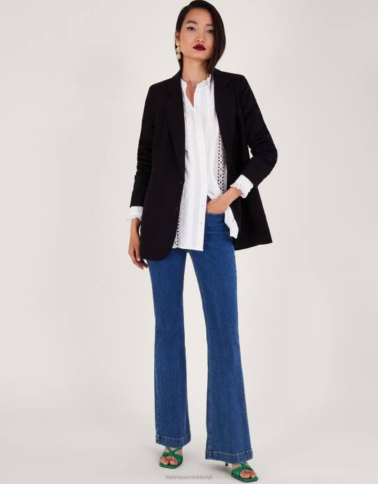 Monsoon Women Broderie Shirt 2Z2N132 Clothing White