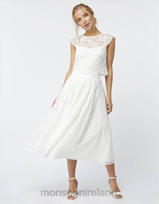 Monsoon Women Delilah Lace Skirt 2Z2N1174 Clothing Ivory