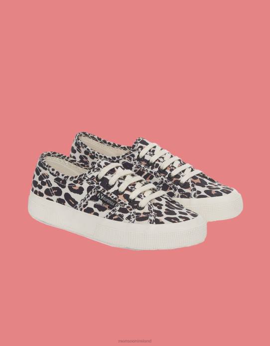 Monsoon Women Superga Leopard Print Lace-Up Trainers 2Z2N1519 Footwear Multi
